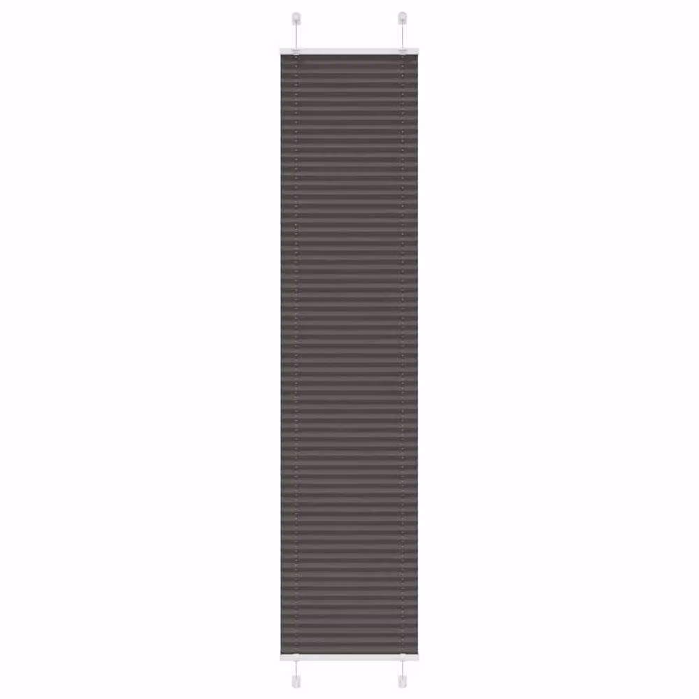 Berkfield Home Single Pleat Corded Blind in Black, W: 49.4 cm, H: 200 cm, Polyester – 2