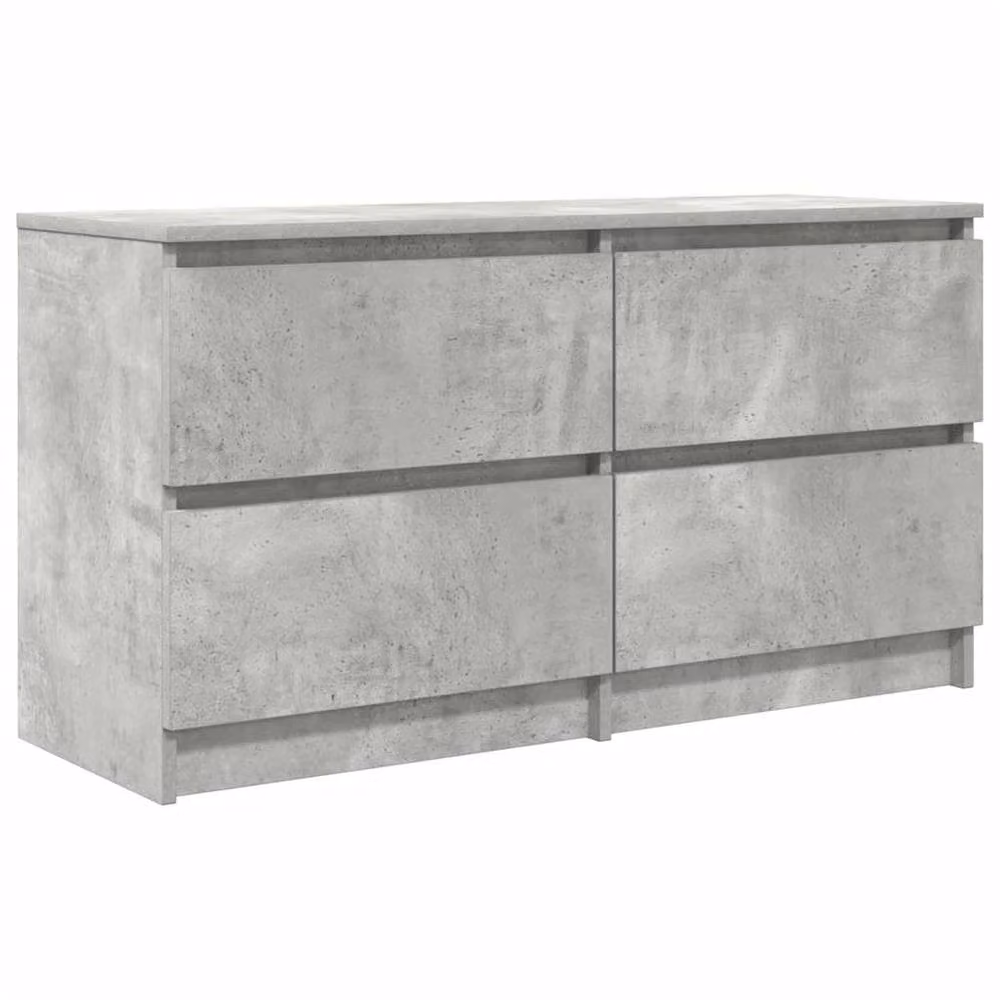 Berkfield Home TV Cabinet in Concrete Grey, W/D/H: 100 x 35 x 54 cm – 2