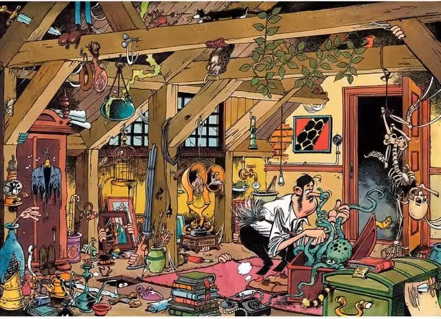 Ravensburger Jan Van Haasteren Oldtimers The Bachelor 1000 Piece Jigsaw Puzzle, Multicolour