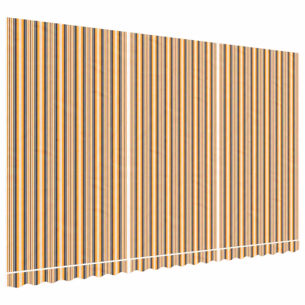 Berkfield Home Replacement Polyester Awning Fabric in Multicolour Stripe, W: 5 m, D: 3 m – 2