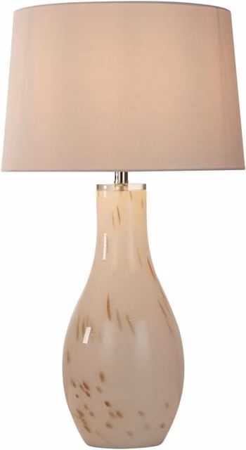 Confetti Glass Table Lamp in White with LED Bulb Included
