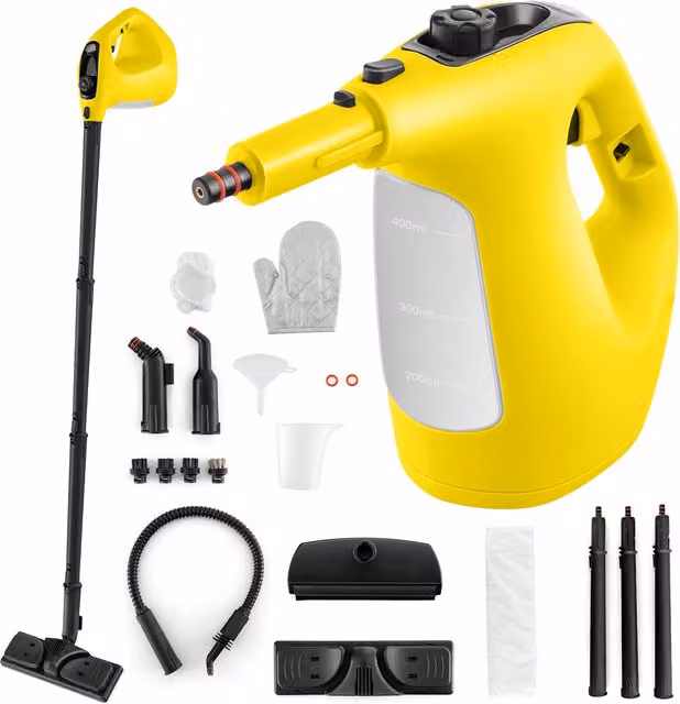 Costway Handheld Portable Pressurised Cleaning Steamer, Yellow