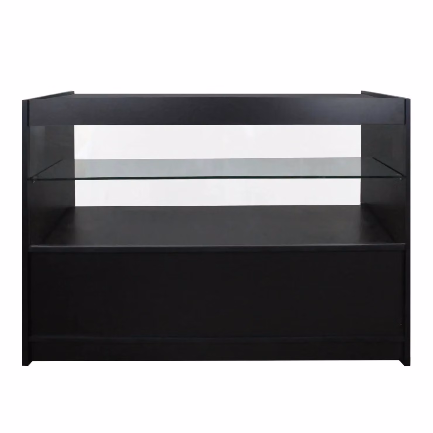 Monstershop Emperor C1200 Retail Shop Counter in Black and White, W/D/H: 120 x 60 x 90 cm – 1