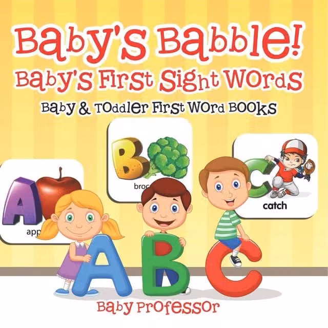 Baby Professor Baby's Babble Baby's First Sight Words in White and Multicolour