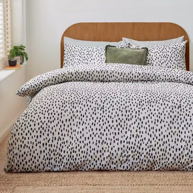 Make It A Home Dottie Printed Duvet Cover Set, Multicolour, 90 x 200 cm