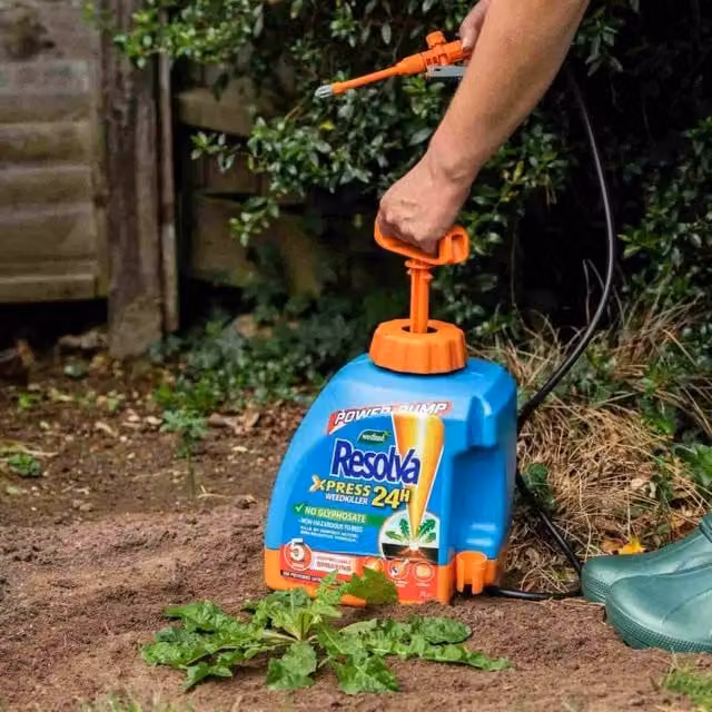Resolva Xpress 24hr Weedkiller Pump Pressure Sprayer, 5 l, Brown