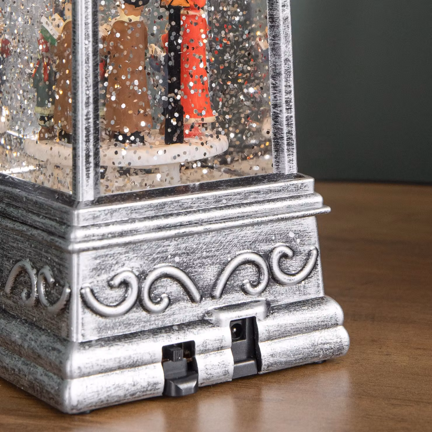 Samuel Alexander Silver Christmas Water Spinner Lantern with Carol Scene, 21 cm Height – 2