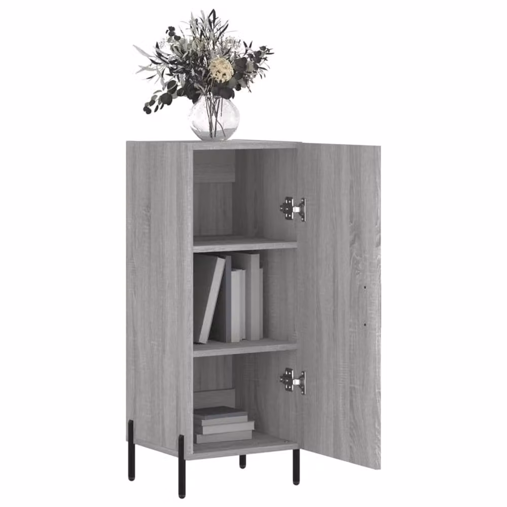 Berkfield Home Grey Sonoma Sideboard in Engineered Wood, W/D/H: 34.5 x 34 x 90 cm – 2
