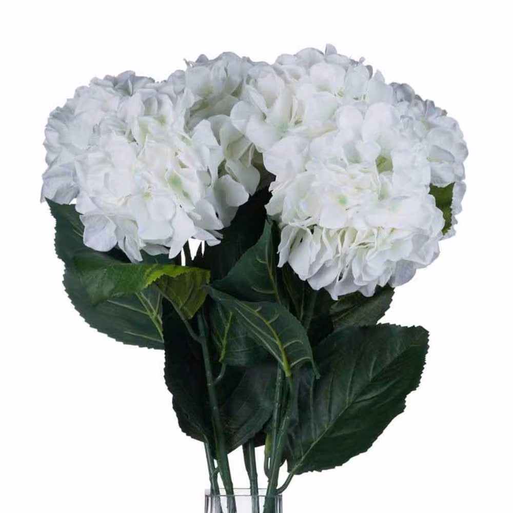 Lemon Pavilion White Small Head Hydrangea Artificial Flower, W15 x D15 x H71 cm – 3