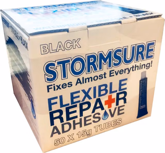 Stormsure Flexible Repair Adhesive Black, 50 x 15g Tubes – 1