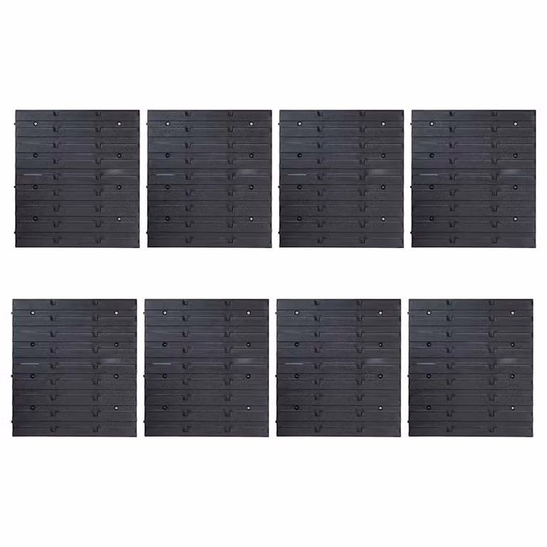 Berkfield Home 136 Piece Wall Mounted Storage Bin Kit in Red and Black