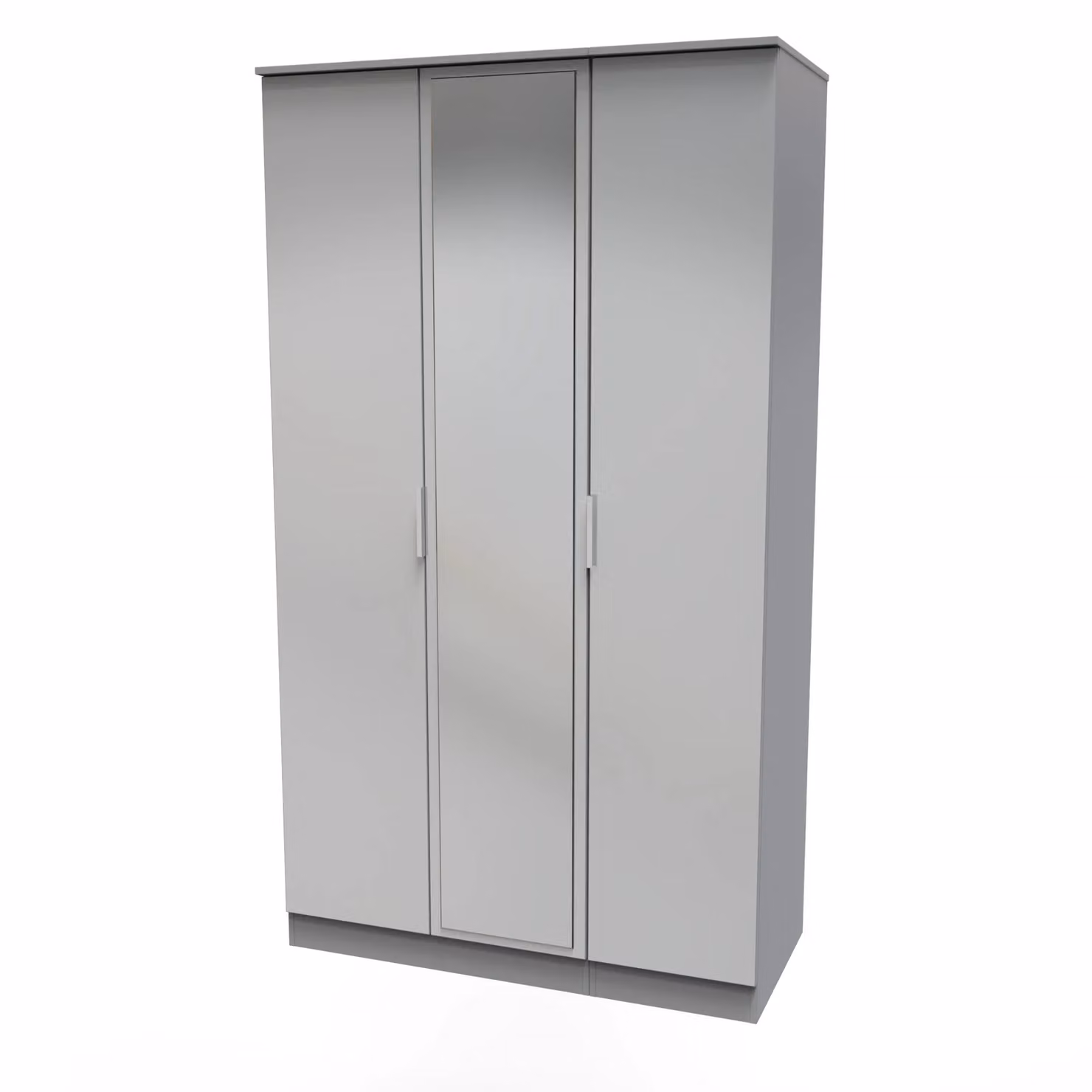 Ready Assembled 2 U Dover Triple Mirror Wardrobe in Dark Grey – 2