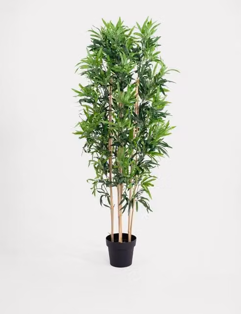 Blooming Artificial 5ft Oriental Bamboo Tree, Green