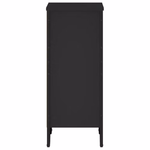 vidaXL Modern Wall-Mounted Bookcase in Black, W/D/H: 50 x 31 x 74.5 cm – 4