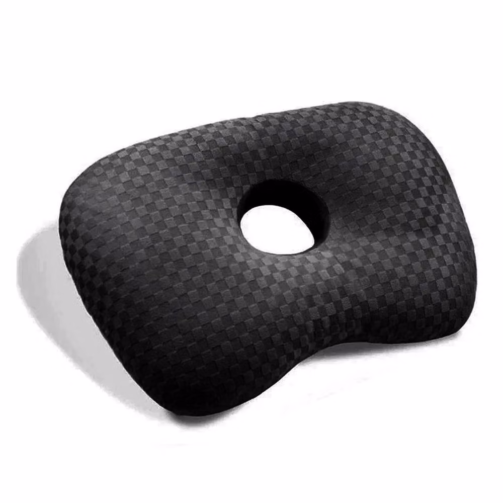 Kelvenix Black Single Pillow with Ear Hole for Ear Pain Relief and Removable Cotton Cover – 3