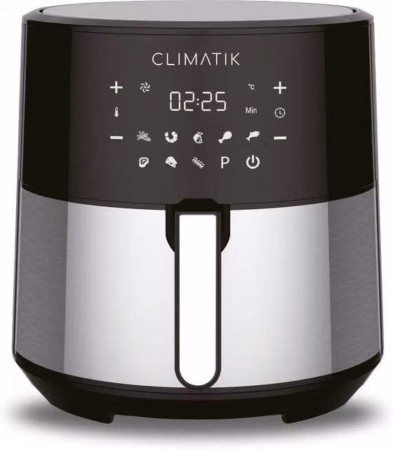 Climatik XL 8L Family Size Hot Air Digital Air Fryer in Black