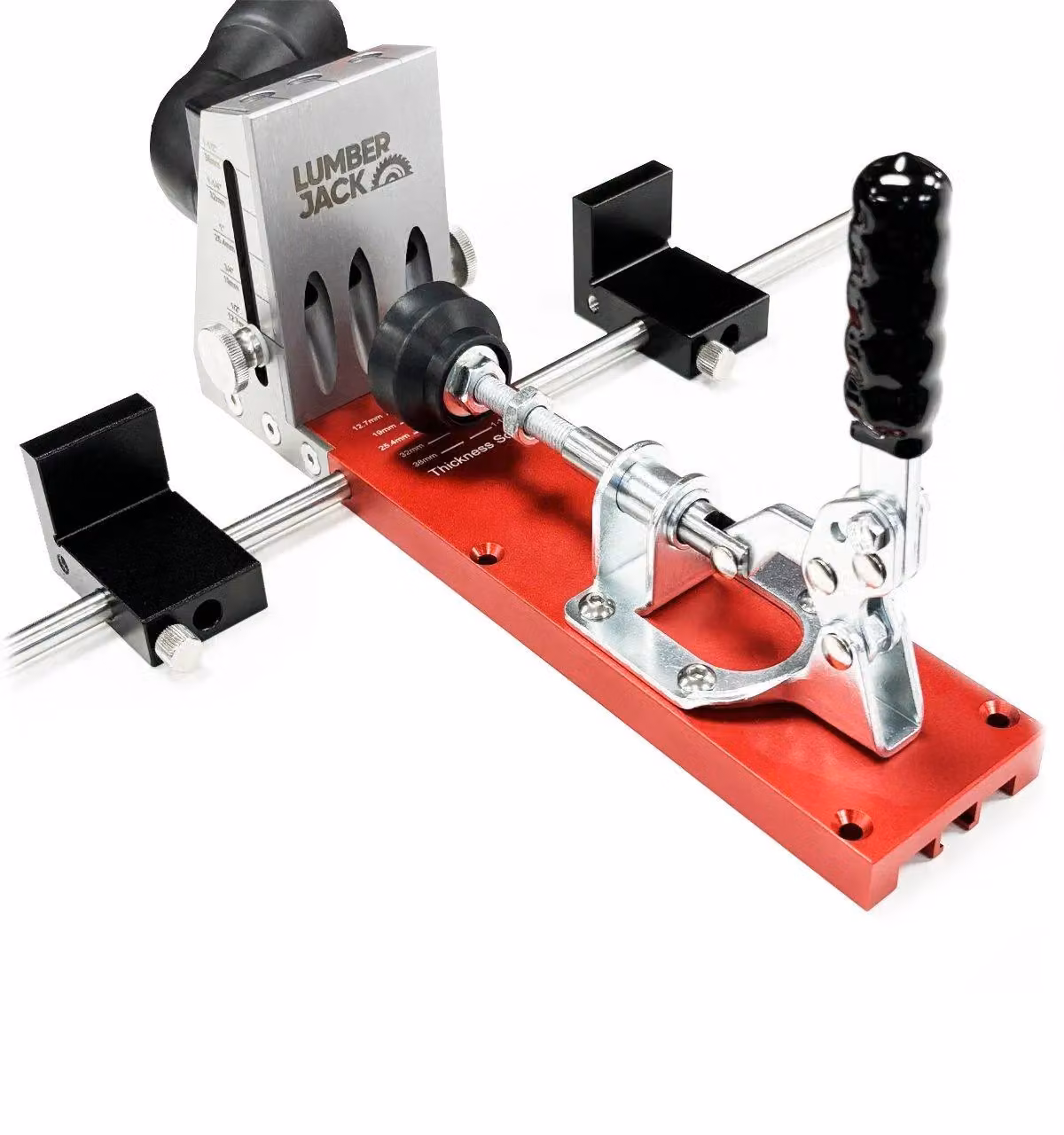Lumberjack Pocket Hole Jig Kit Professional Woodworking Tool in Red – 2