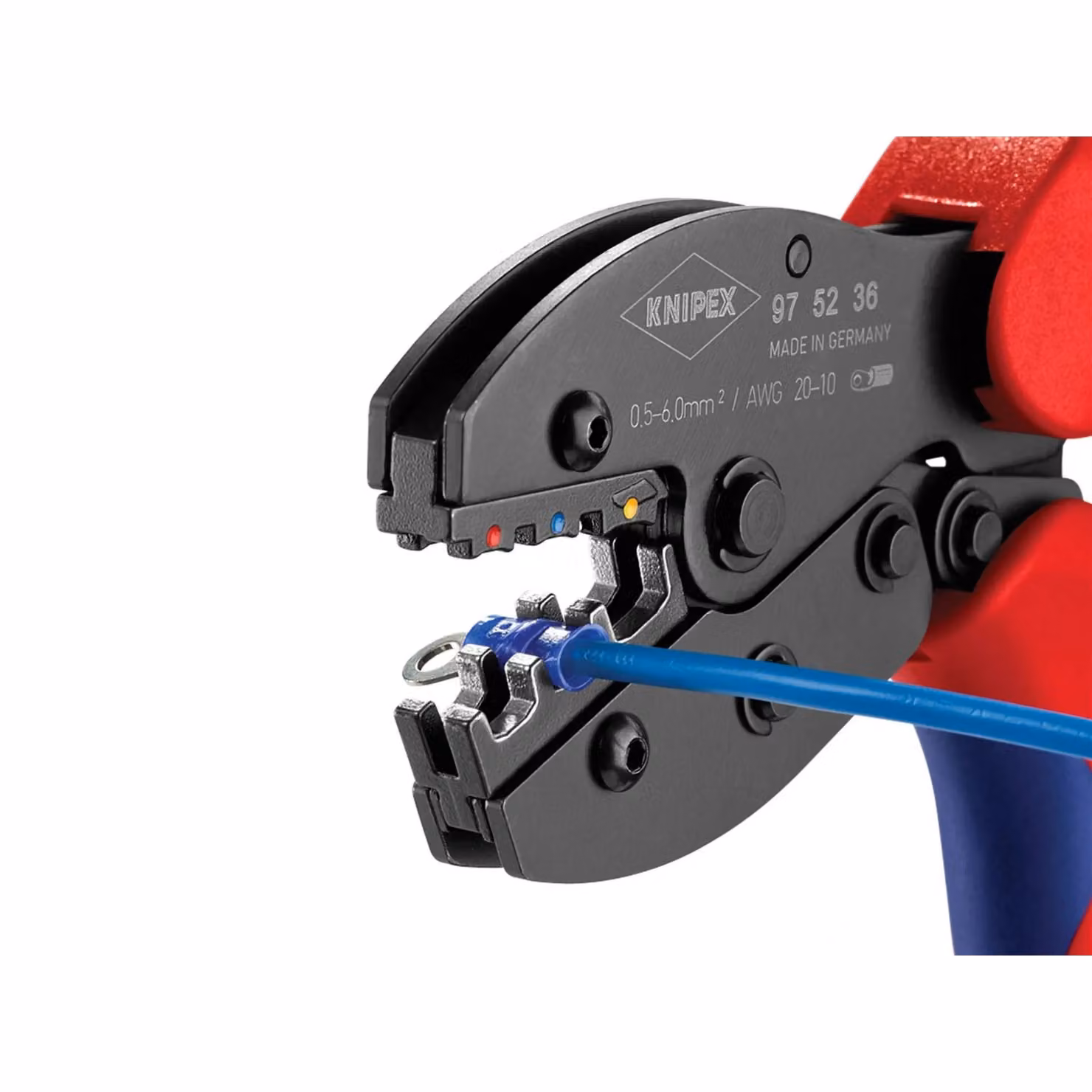 Knipex Preciforce Crimping Pliers 0.5-6mm in Multicolour Chrome Vanadium Steel – 3