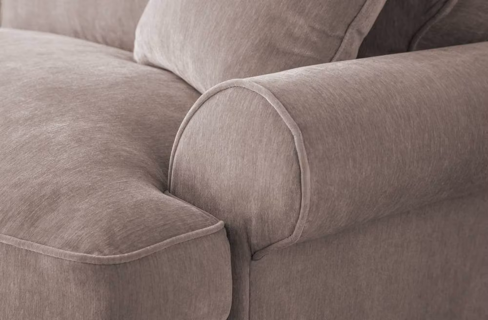 The Great Sofa Company Ezra Left Hand Velvet Corner Sofa in Taupe – 3