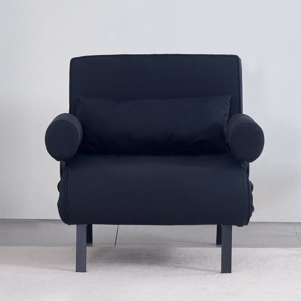 PAWNORA 4-in-1 Folding Sofa Bed Chair in Black – 4