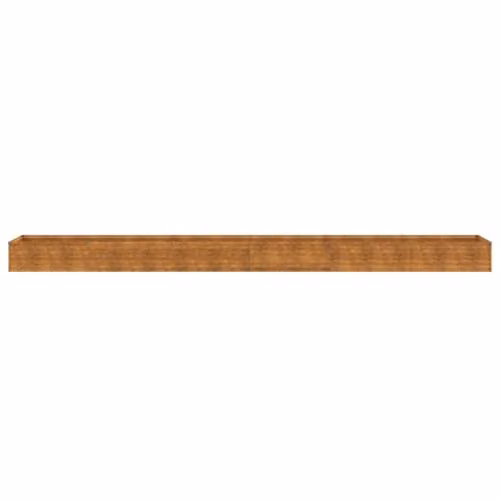 vidaXL Rusty Brown Metal Corten Garden Raised Bed W: 580 cm, D: 50 cm, H: 36 cm – 2