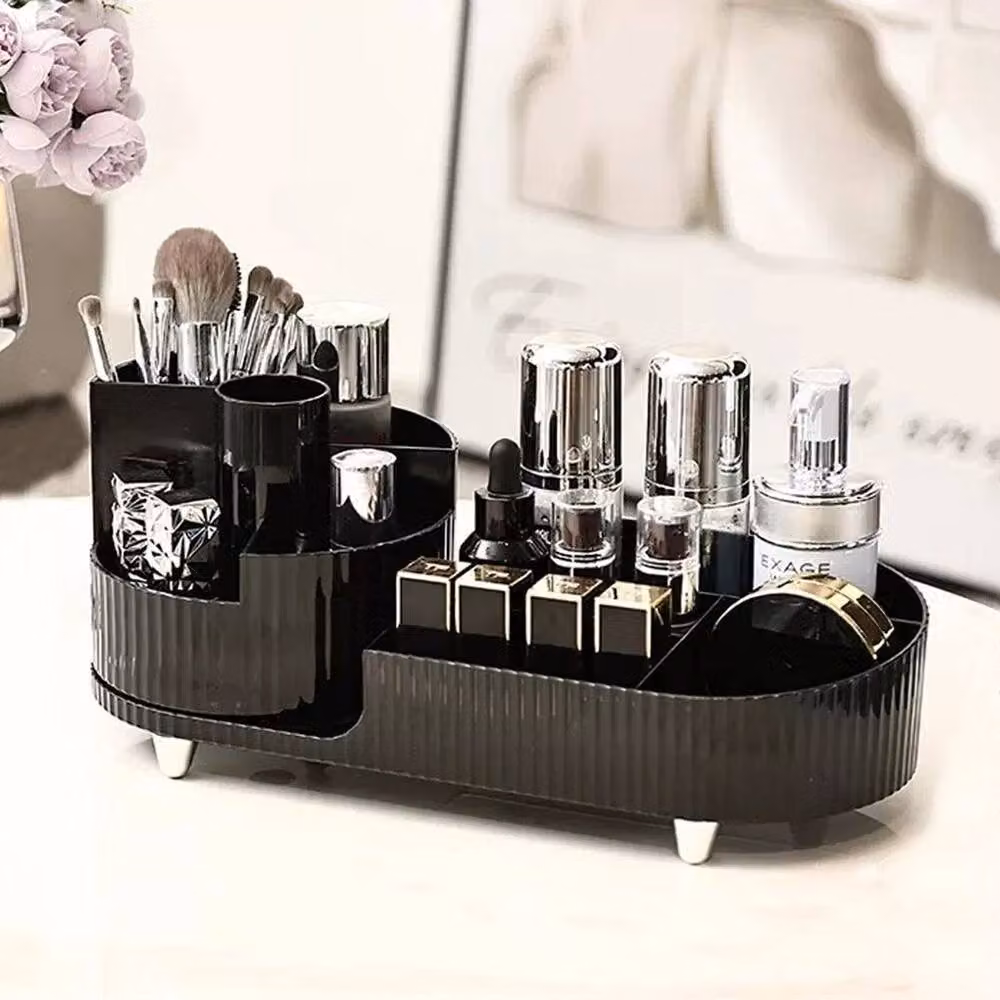 FORGEVIO Black Desktop Cosmetic Makeup Storage Box, Width: 50 cm – 3