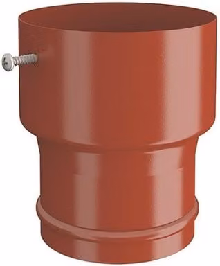 Lindab Steel Hose Connector in Red