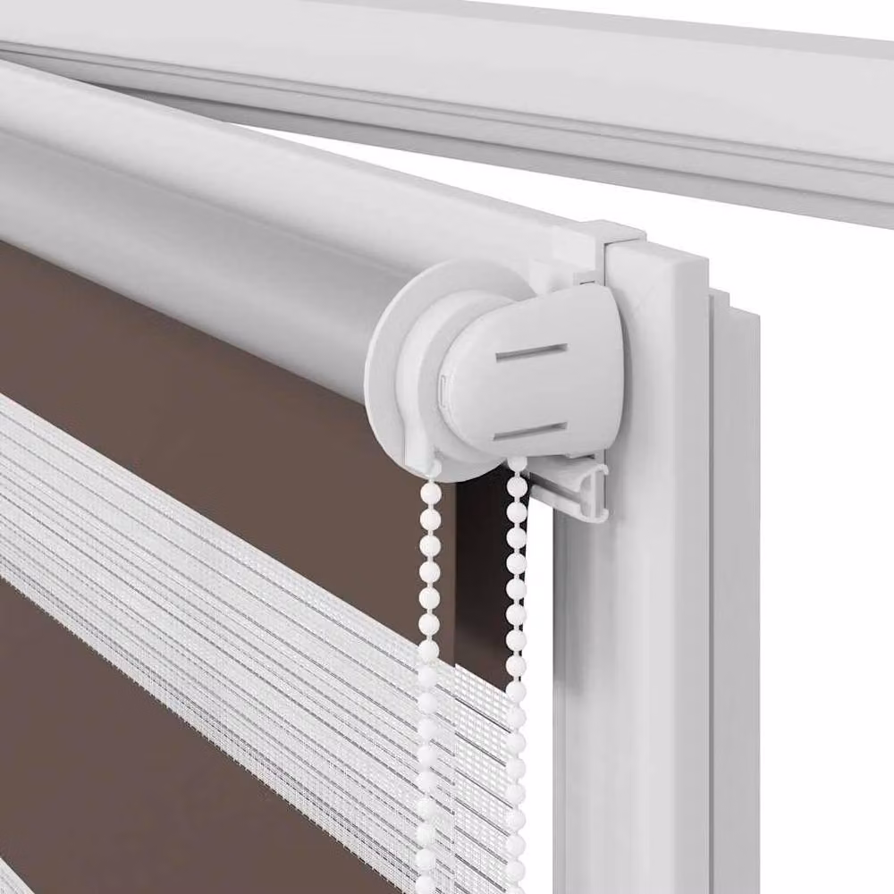 Berkfield Home Elegant Zebra Blind, Brown and White, W: 80 cm, H: 175 cm – 5