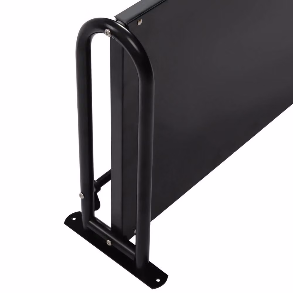 VOGREX Black Matt Metal Wall Mounted Microwave Shelf with Fitting Kit W/D/H: 48.16 x 30.0 x 18.0 cm – 3