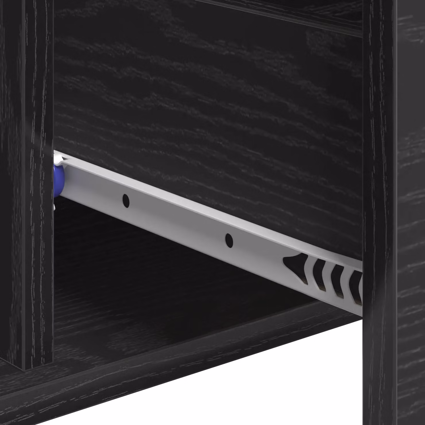 Berkfield Home Black Oak Sideboard with Drawer and Shelf, W/D/H: 60 x 31 x 70 cm – 5