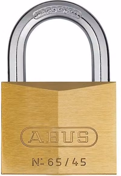 ABUS Brass Padlock with Keyed Alike 456 in Yellow/Gold, 45 mm – 1