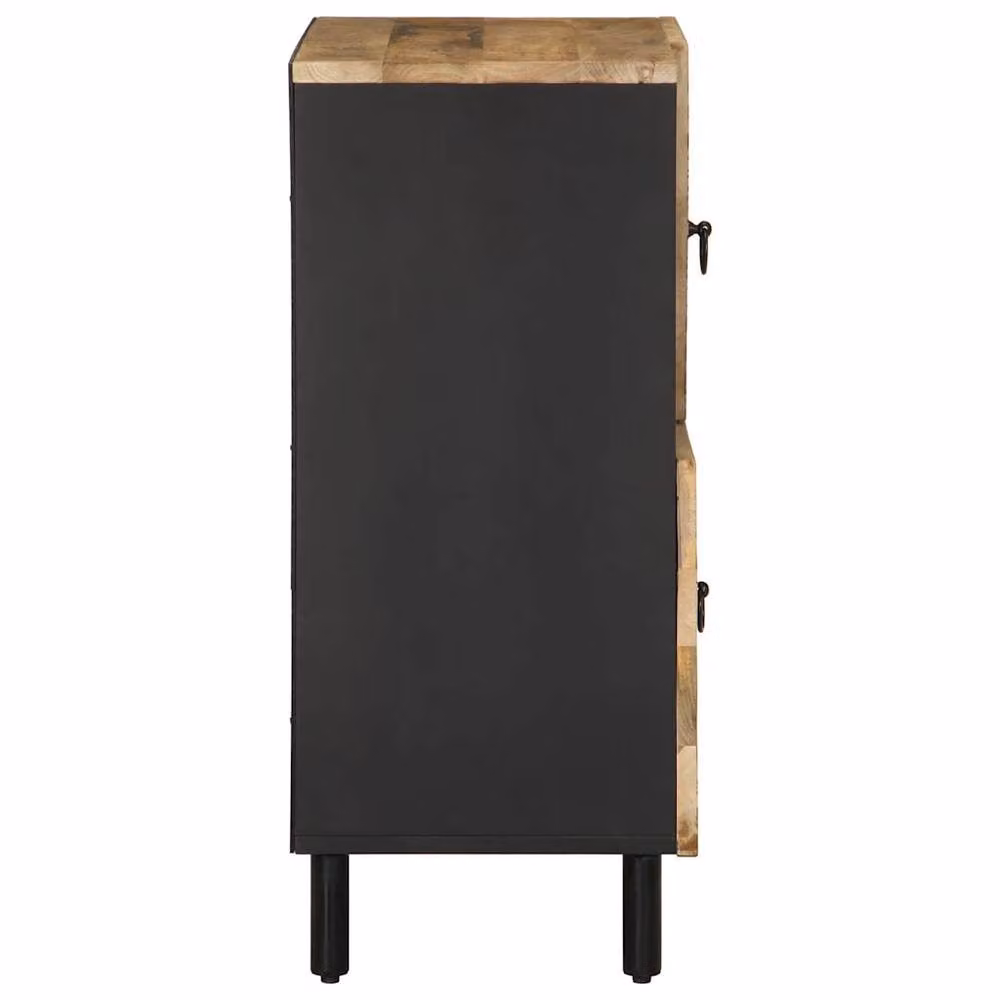 Berkfield Home Industrial Mango Wood Sideboard in Brown, W/D/H: 80 x 33.5 x 75 cm – 3