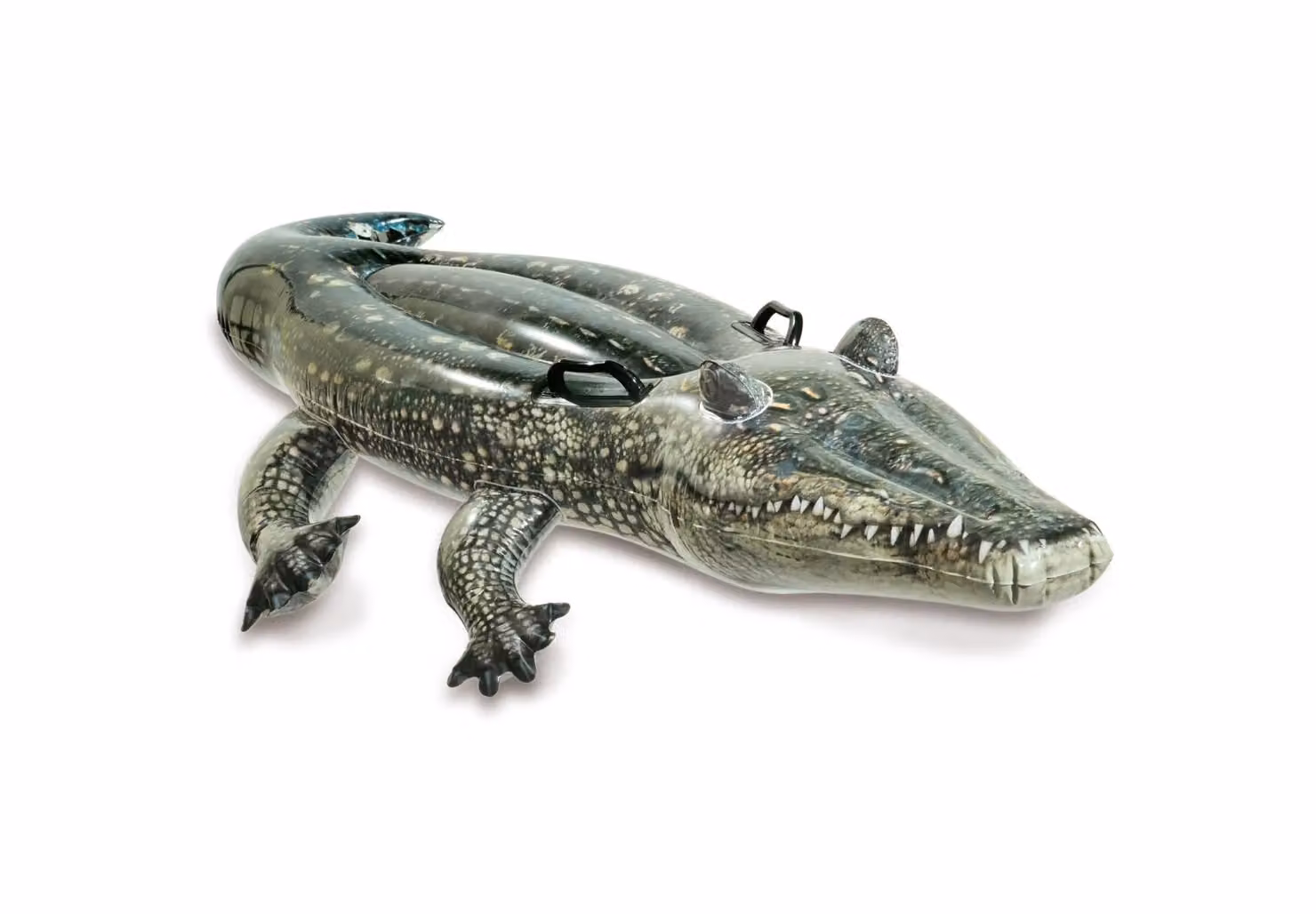 Intex Realistic Crocodile Gator Swimming Pool Ride-On in Green and Multicolour – 2