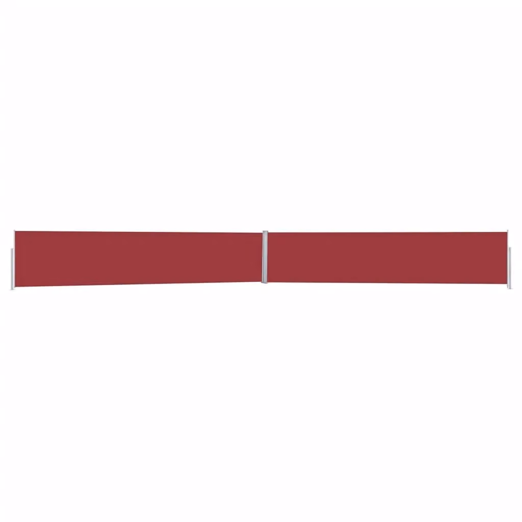 Berkfield Home Red Retractable Side Patio Awning with Polyester Fabric and Steel Frame, W/H: 1200 x 170 cm – 2