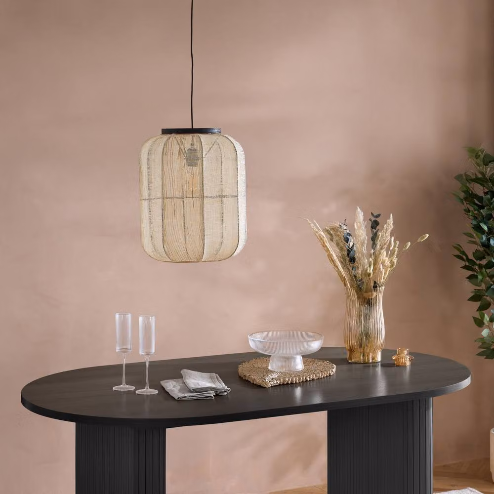 Birlea Axel Black Oval Fluted Dining Table – 2