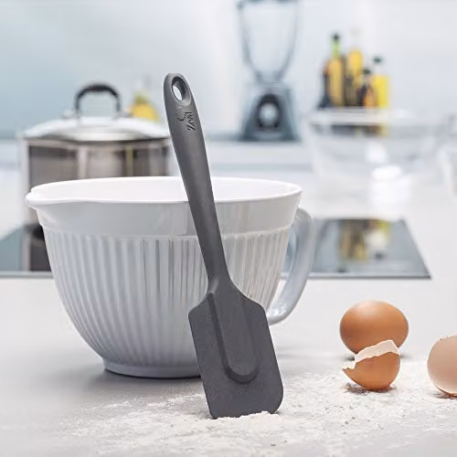 Zeal Silicone Non-Stick Spatula with Hanging Loop, Grey, Length: 26 cm – 3