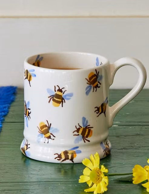 Emma Bridgewater Bumblebee Ceramic Mug in Multicolour and White