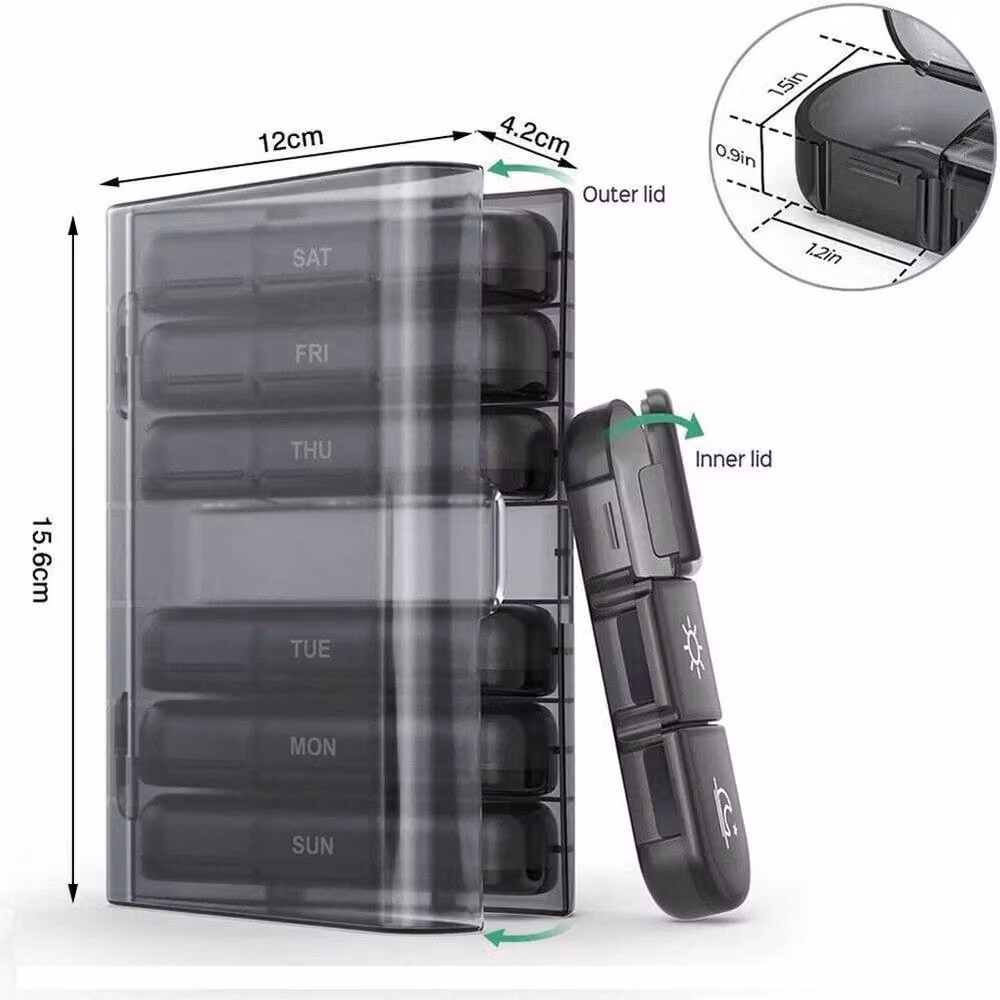 PAWNORA Black Pill Box Dispenser – 2