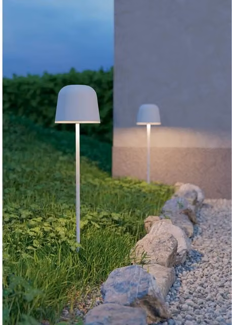 Eglo Mannera-S Portable Grey LED Table Light with Rechargeable Battery and Dimmable Touch Control