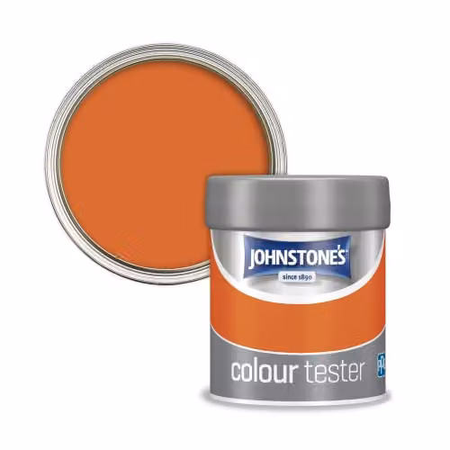 Johnstone's Colour Sample Tester Pot in Fiery Sunset Orange, 75ml