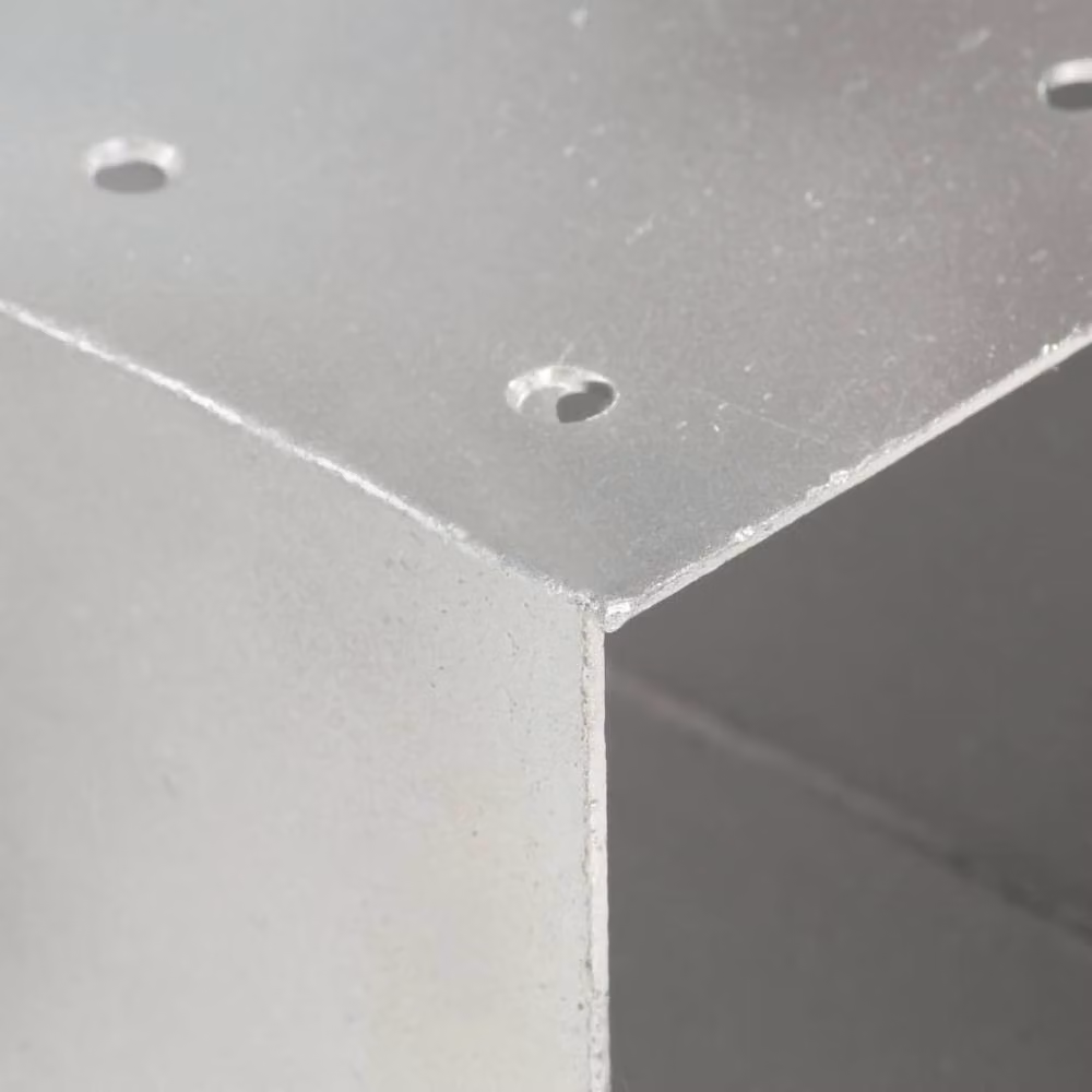 Berkfield Home X Shape Galvanised Steel Post Connector in Silver – 2