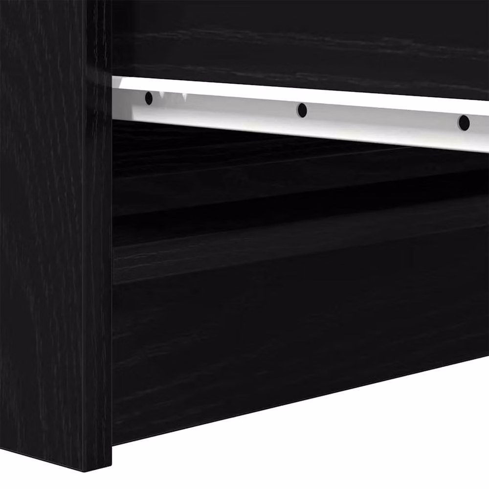 Berkfield Home Black Oak Sideboard, W/D/H: 100 x 35 x 99 cm – 6