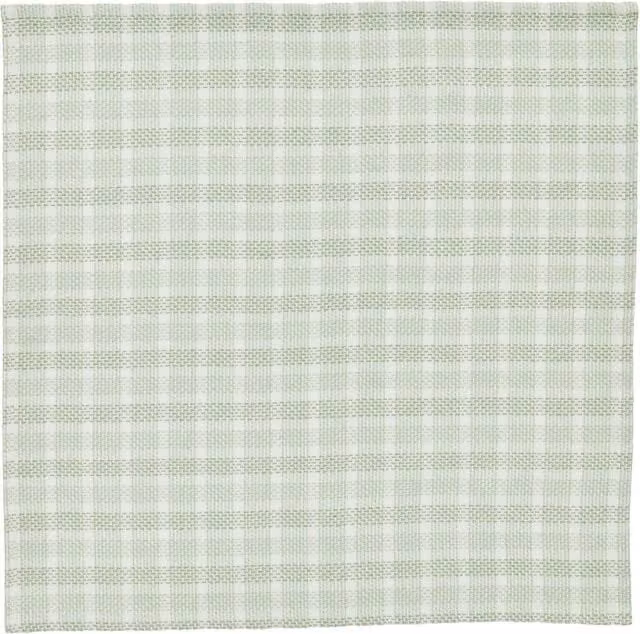 Murmur Tara Checked Cotton Napkins, Green