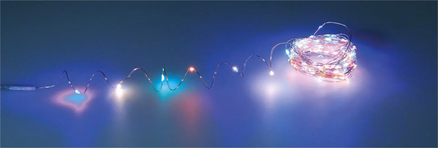 Luxform Sevilla Solar 100 LED RGB Multicolour Copper Wire Microlights – 2