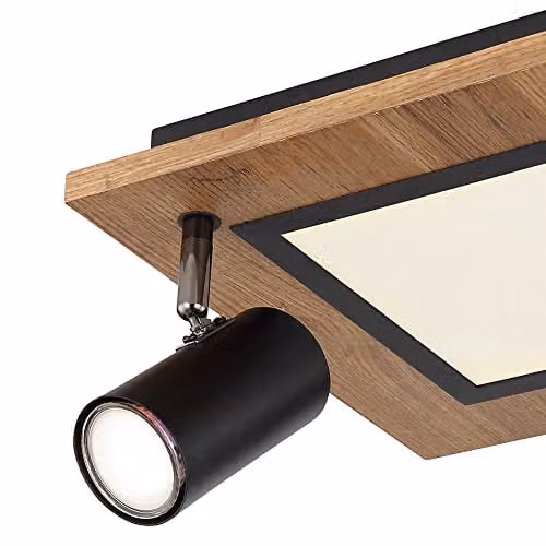 Globo Lighting Modern LED Ceiling Light in Brown, Black and White with 2 Bulbs Included, W: 30 cm – 4