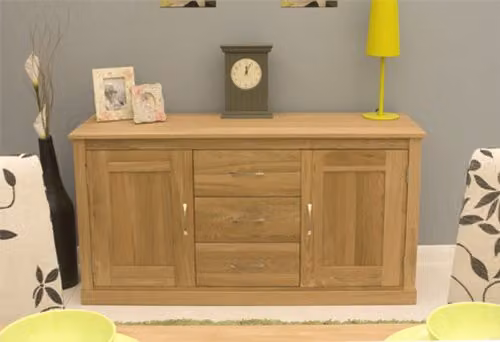 Baumhaus Oak Large Sideboard in Brown – 2