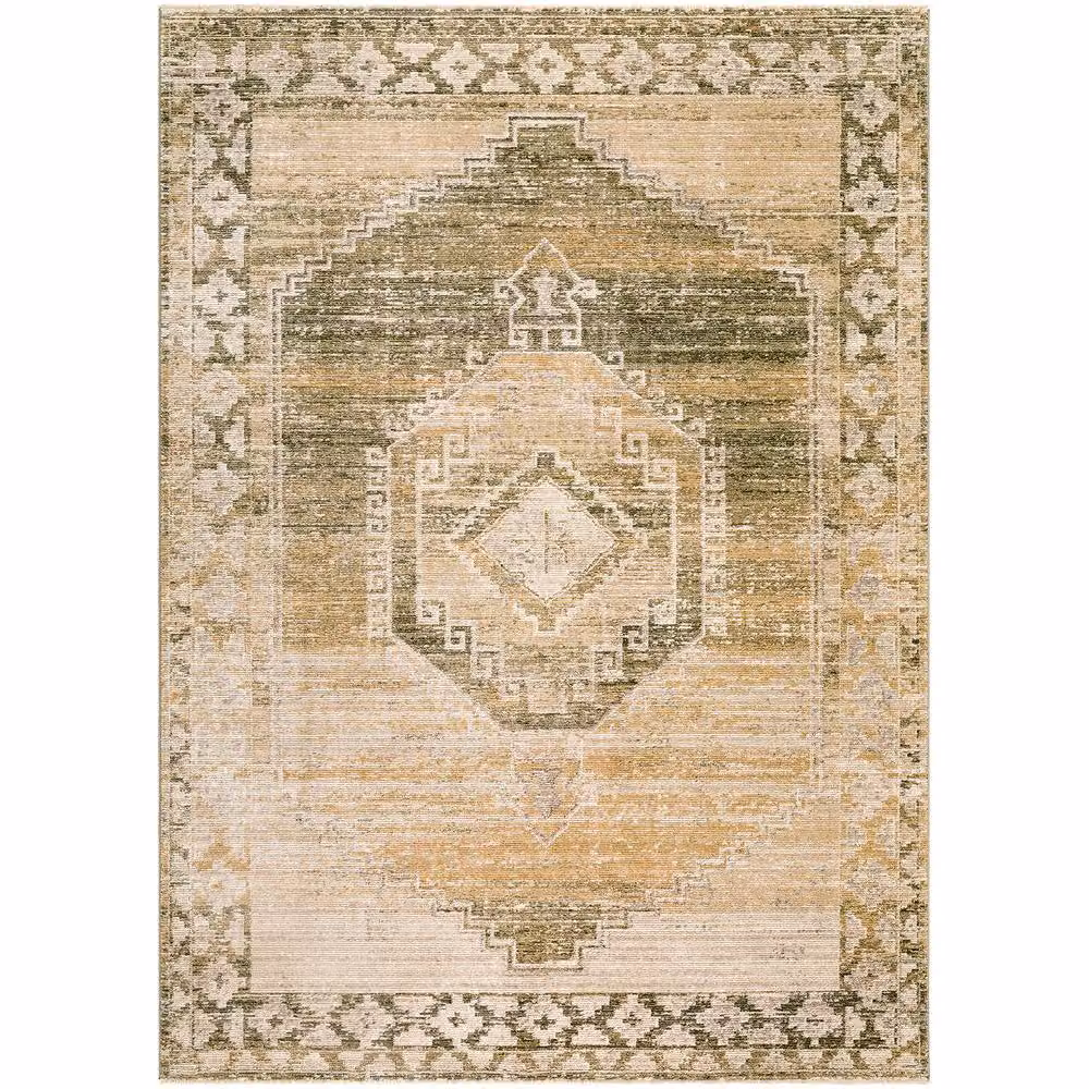 Livabliss Fifth Avenue Vintage Traditional Living Room Rug in Brown, Grey, Green and Multicolour, W: 155 cm, D: 220 cm – 2