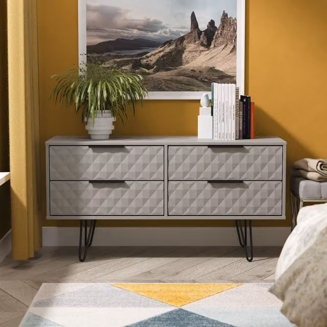 2 U Islay 4 Drawer Bed Box in Dark Grey