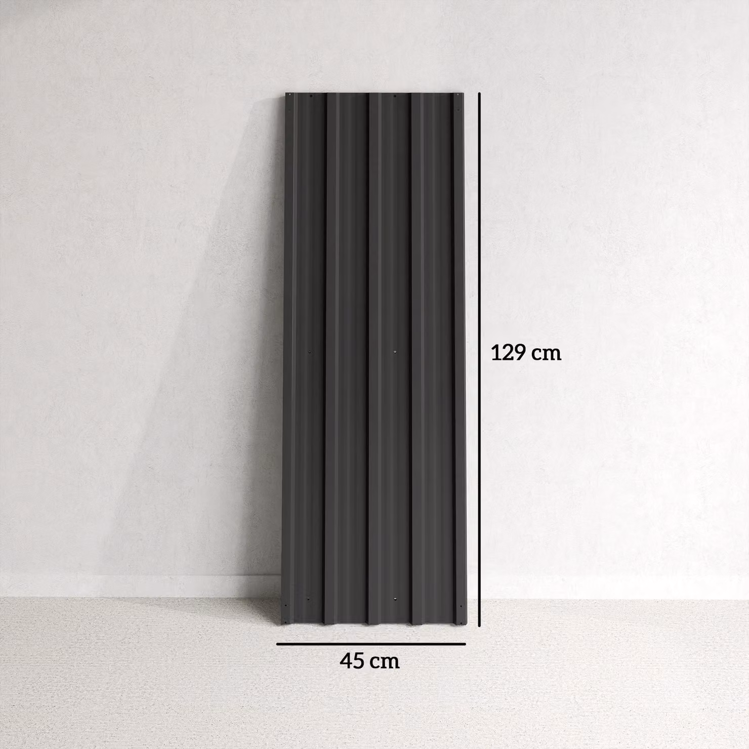 Outsunny Set of 12 Black Corrugated Galvanised Steel Roof Sheet Panels – 3