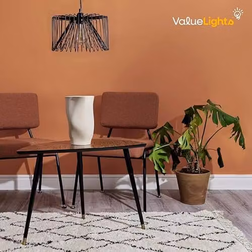 ValueLights Amadeus Modern Black Metal Ceiling Pendant Shade, Width: 18 cm – 3